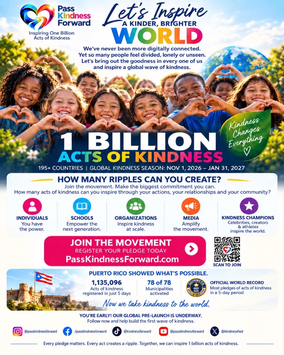 Pass Kindness Forward: Igniting 1 Billion Acts of Kindness to Create a Kinder World